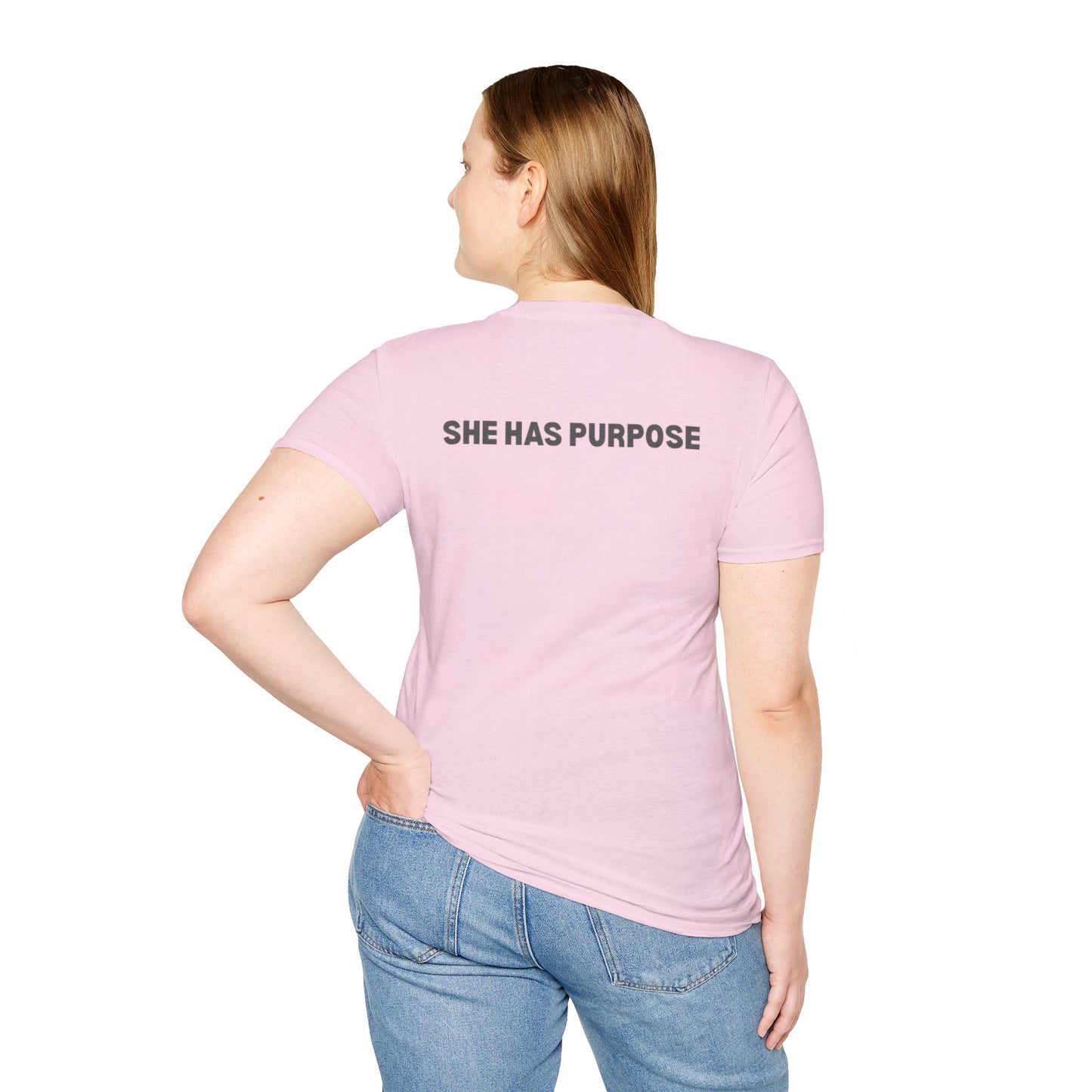 SHE BELIEVES Signature Tee — Blush